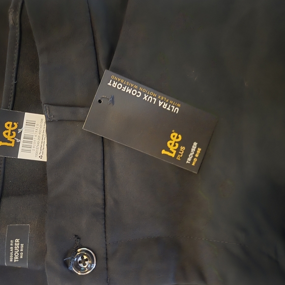 NWT Lee Plus Ultra Lux Comfort Trouser Pants - Black - 18W Medium - Picture 3 of 8